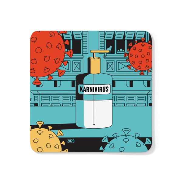 Coaster with Karnivirus design